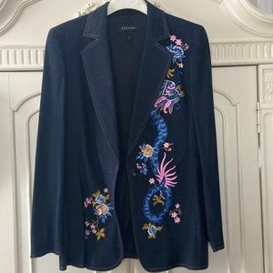 Escada Jean navy jacket size 42